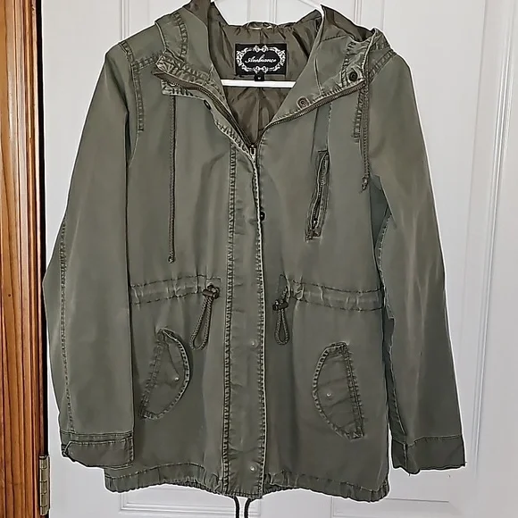Army green utility coat size sm - Picture 4 of 4